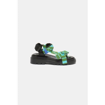 슈콤마보니 Stripe ribbon sandal(green) DG2AM25036GRN