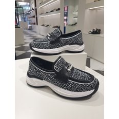 [여주점] [여주점] 슈콤마보니 Tweed slip-on sneakers(black)_DG4DA23530BLK