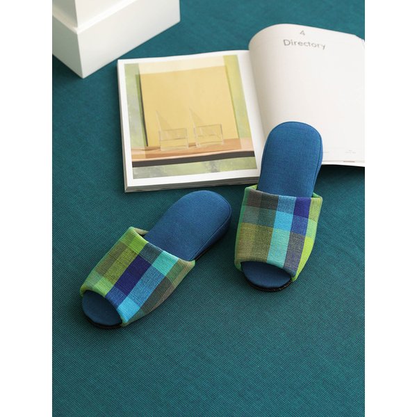 오픈 실내화 (L) 케라 체크