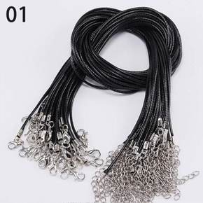 4PCS 70cm 체인 검은색 목걸이줄 끈 펜던트 합금 걸이 쥬얼리 체인줄