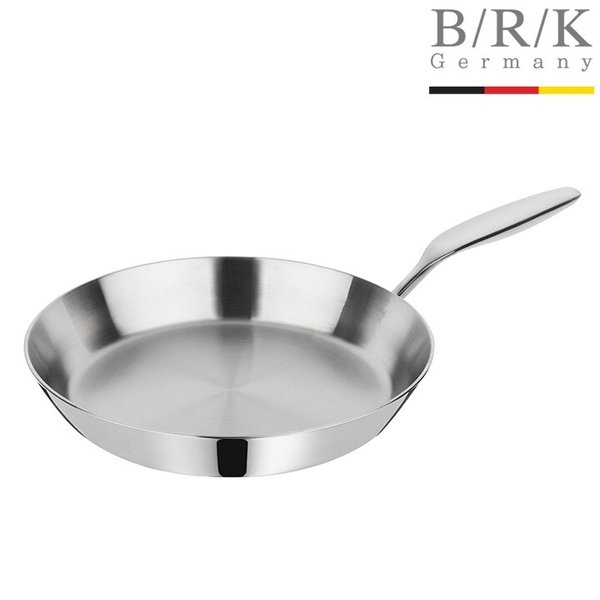 프리미엄 통3중 플레인 스텐 프라이팬 28cm (인덕션겸용)