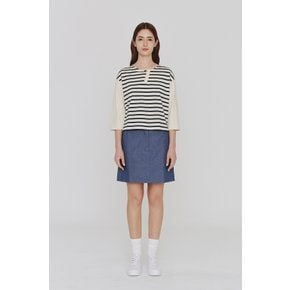 TERRA - Fancy stripes mariniere_WHITE_ LPTA0TS02W