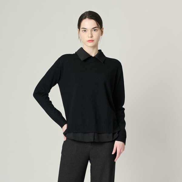 [여주점] 올앤선드리 텍스쳐 블럭 카라 P/O A4F8K324