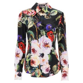 DOLCE & GABBANA 여성 rose garden shirt in satin Multicolor