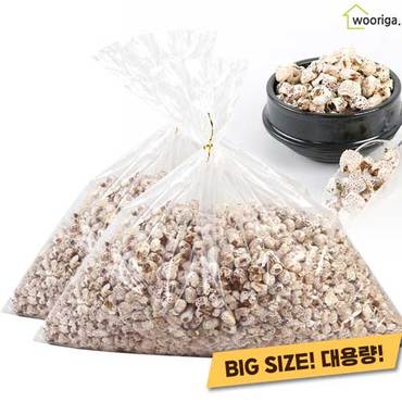 우리가스토리 대용량 자색옥수수강냉이 1kg 2봉 뻥튀기 대용량과자 옛날과자