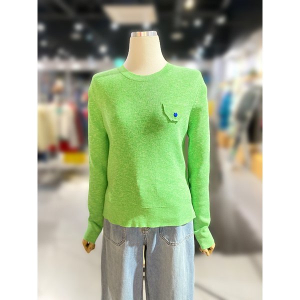 [여주점] 플랩 멜란지 골지 니트 (BAKP08511)