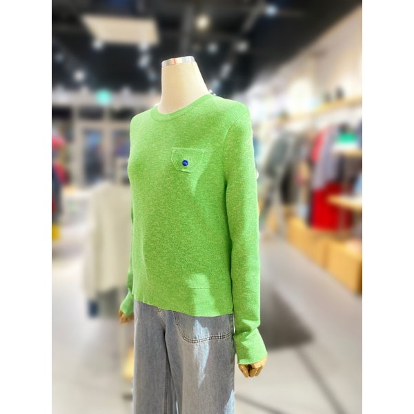 [여주점] 플랩 멜란지 골지 니트 (BAKP08511)