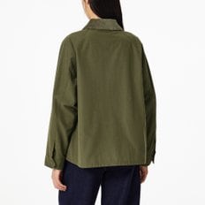 여 코듀로이 카라 자켓(KHAKI / BLACK)