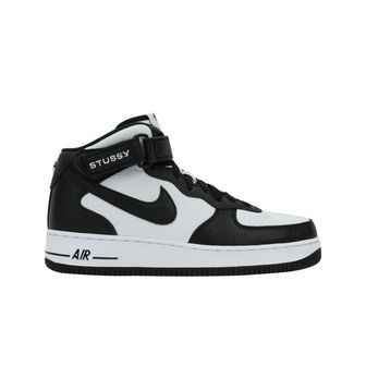  나이키 x 스투시 에어포스 1 `07 미드 SP 블랙 앤 라이트 본 Nike x Stussy Air Force 1 `07 Mid