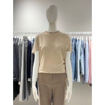 쉬즈미스 [파주점] 울 혼방 사선 캡소매 니트 SSKPOP32080