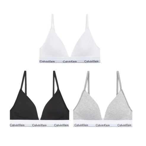 Calvin Klein Underwear 여성 모던 코튼 트라이앵글 브라렛 3종 택1(QF5650-100/020/001)