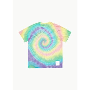 새티스파이 24SS SATISFY RUNNING CLOUDMERINO T-SHIRT IN TIE DYE PSYCHEDELIC