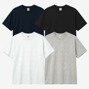 17수 헤비 반팔티 무지 티셔츠 면티 빅사이즈 흰색 검정_P419400197