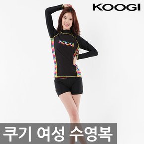 [쿠기]여성 비치 수영복 KF-I220/3종세트/래쉬가드