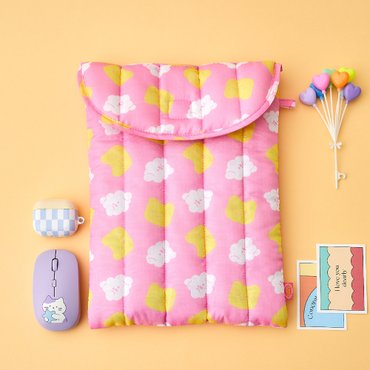 BUTTER(버터) [버터샵] 바스락 버터군 멍솜이 노트북파우치 13inch 핑크
