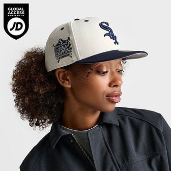 뉴에라 시카고 화이트 삭스 MLB 59FIFTY 핏 햇 모자 - Chrome/Navy 70800853 140