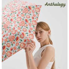 까멜리아 플라워 패턴 자외선 차단 차광 99 암막 방풍 슬림 3단 양우산 (우산 겸 양산) ASL-401
