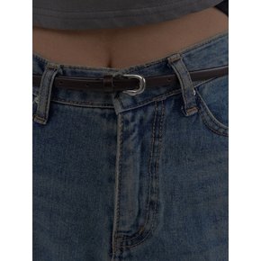 Minimal Leather Slim Belt_2 Color