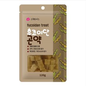 강아지 산책 칭찬용 오메가트릿 후코이단곤약 120g X ( 2매입 )