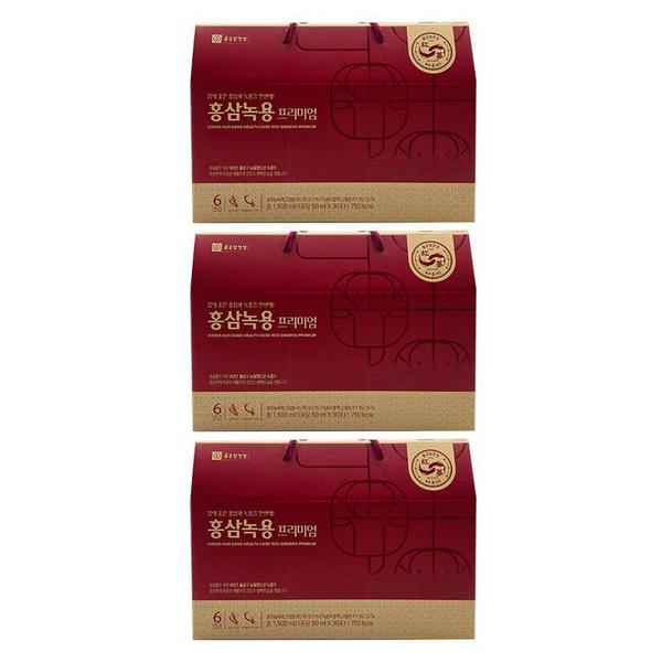 종근당건강 홍삼녹용 프리미엄 50ml x 30포 x 3박스 (S39095656)
