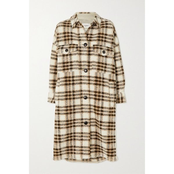 에뜨왈 폰티지 체크 울 블렌드 코트 43769801094939984