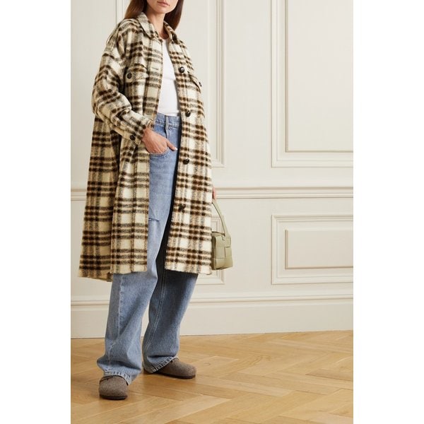 에뜨왈 폰티지 체크 울 블렌드 코트 43769801094939984