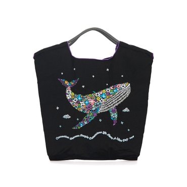 볼앤체인 [공식 판매처] FLOWER WHALE [M,L] 볼앤체인 에코백
