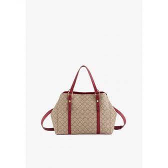 이스퀘어 5185332 Carpisa FIORENZA - Handbag beige burgundy