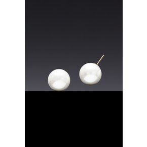 16mm White Pearl Earrings [Option-귀찌 Earclip]