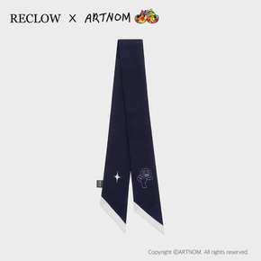 [최초가격 : 49,000원] [리끌로우X아트놈] ART SHINE 롱스카프 NAVY
