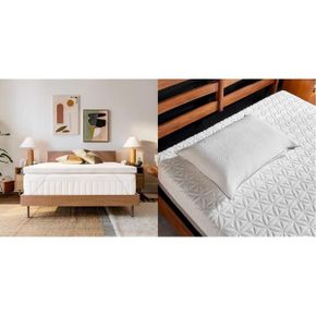 미국 템퍼 베개 TEMPURAdapt 슈프림 3 Memory Foam Mattress 탑per Queen화이트 TEMPURProtect