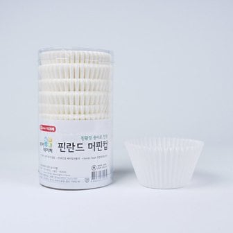 원포장 흰색 핀란드 머핀컵 (대) 1통(200매)