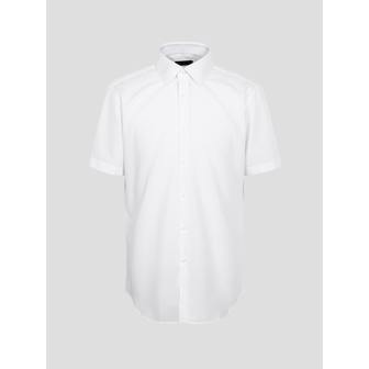로가디스 [Online Exclusive]레이온 혼방 마이크로 도비 레귤러핏 반팔 드레스 셔츠 화이트 (MA4465AR31)