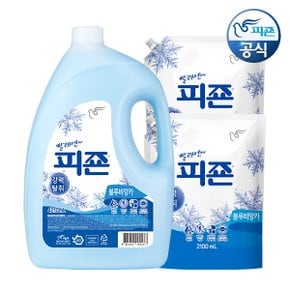 섬유유연제 블루비앙카 4210ml 용기+2100ml 리필 x 2개