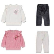 탑텐키즈 여아)벨로아스웨트/공용)벨로아팬츠 2종택1/TR2301/PT3302