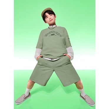 폴햄키즈 단독)25S/S 폴햄 키즈 무브 트리코트 카고 반팔티 PKF2TS3573, 5부 쇼츠 PKF2PT3573 2종 택 1