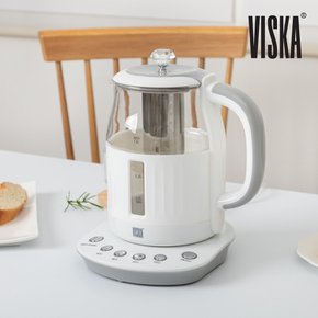 마이키친 유리 티포트 1.5L 화이트 HNZ-TK156 전기포트 커피포트 전기주전자 티주전자 내열유리