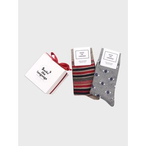 베이직 패션양말 2SET