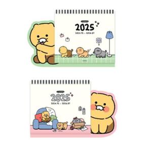 카카오프렌즈 춘식이 형태 탁상 캘린더 2025