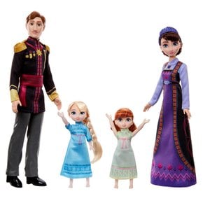 디즈니(Disney)아나운서와 눈의 여왕(Frozen) 알렌데일 로열 패밀리(4 인형 세트)