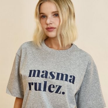 마스마룰즈 MSMRZ cool cotton T-shirt_Melange Gray