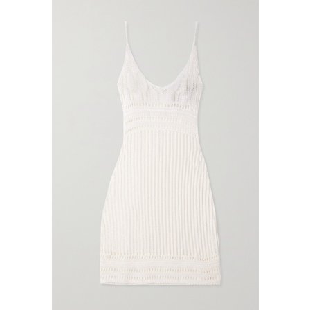 로에베 Paula`s Ibiza Crochet-knit Midi Dress 오프 화이트 34344356236536970