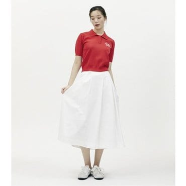 플라스틱아일랜드 [C]턱 디테일 롱 스커트 (PR2WS364)