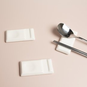 미니멀 젓가락 도자기수저 받침 세라믹 예쁜 받침대 옷자락 데일리