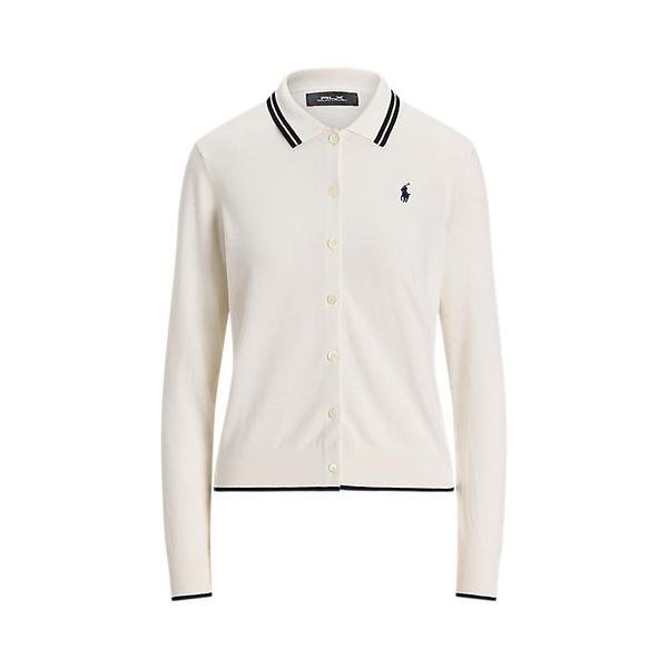 폴로 골프 여성 코튼 블렌드 폴로 칼라 카디건(WMXGSWENDW20002100)