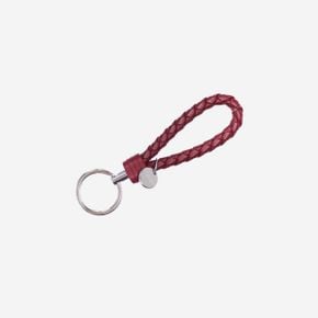 보테가 베네타 로고 태그 키링 보르도 Bottega Veneta Logo Tag Keyring Bordeaux