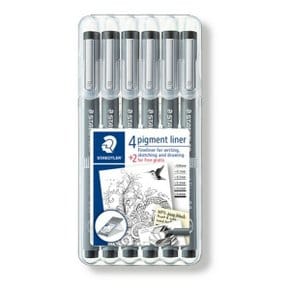 스테들러 피그먼트라이너세트 6본 308SB6P STAEDTLER