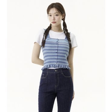 플라스틱아일랜드 멀티스트라이프 뷔스티에 (PR2KV461)
