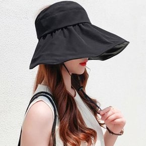 어스 여성 돌돌이 햇볕가리개 UV 자외선차단 모자 여자 여름 썬캡 바캉스 모자