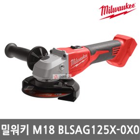 M18 BLSAG125X-0X0 충전 앵글 그라인더 18V 본체만 5인치 브러쉬리스 무선 케이스포함